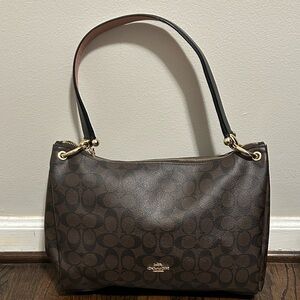 Coach Mia Signature Monogram Shoulder Bag